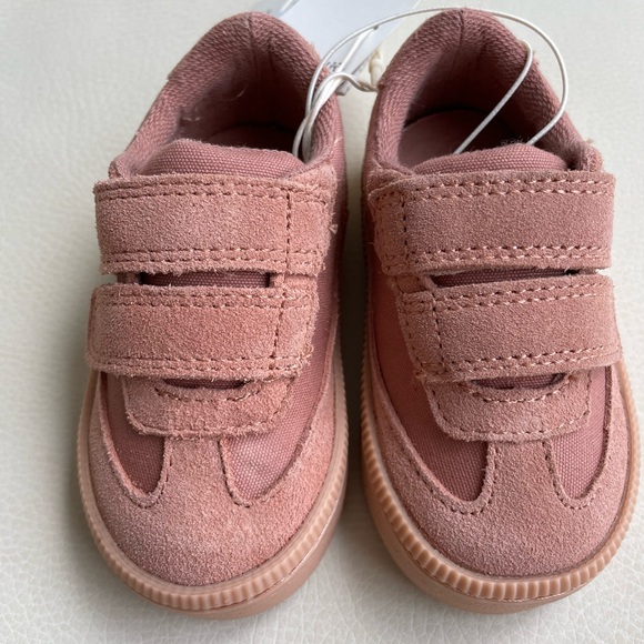 Zara Leather/Cotton Sneakers Size 18 (US 3) - Picture 4 of 6